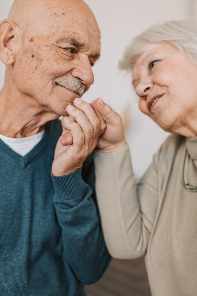 Lovely Elderly Couple suffering from dementia